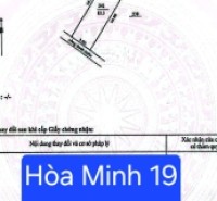 Bán đất đường Hoà Minh 19 - Gần ĐH Bách Khoa