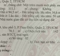 Bán nhà phố thảo điền quận 2