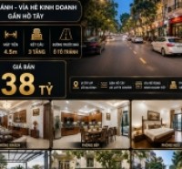 BÁN NHÀ PHÂN LÔ QUẦN NGỰA - VĂN CAO - BA ĐÌNH - Ô TÔ TRÁNH - VỈA HÈ KINH DOANH  - 90M2 - MT 4.5M - 38 TỶ