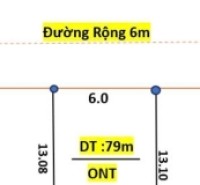 Bán đât Ông đình khoái châu diện tích 80m mặt tiền 6m đường trươc đất 6m giá đầu tư