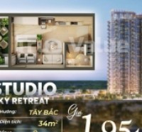 Căn hộ 1 phòng ngủ Eco Retreat 34.5m2, tầng đẹp toà S2, view thoáng mát, vốn tự có chỉ 470tr, miễn gốc và lãi 30 th, 1tỷ95