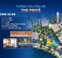 BÁN CĂN HỘ 2PN THE PRIVÉ – VIEW SÔNG & CÔNG VIÊN BỜ SÔNG THỦ THIÊM CHỈ TỪ 990TR KÝ HĐMB