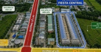 Bán Nhà Phố Fiesta Central Bình Dương - 2 Mặt Tiền -  Trả Trước 1.380 Tỉ Nhận Nhà