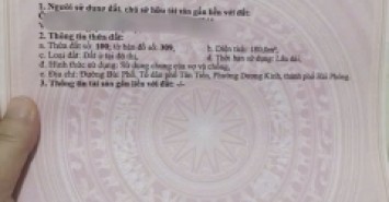 SIÊU PHẨM MẶT ĐƯỜNG BÙI PHỔ – 180M² – NGANG 6M – GIÁ HIẾM KHU TRUNG TÂM DƯƠNG KINH  ZALO 0567 222 555