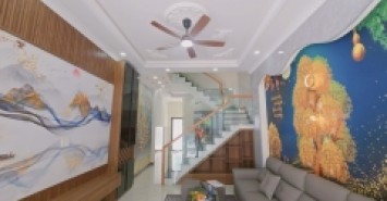 Bán nhà mặt phố đường Lò Lu, Q.9, Thủ Đức, TP HCM. DT 68m2, 4 tầng, sổ hồng riêng, giá 6,95 tỷ.