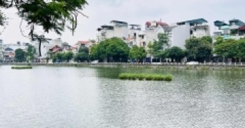 bán nhà lô góc mặt phố Long Biên, 100m x 7 tầng, mặt tiền 5.8m, view hồ, ôtô tránh, kinh doanh