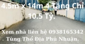 Bán nhà HXH Nguyễn Kiệm 63m2 4 tầng Ngang trên 4m Chỉ 10.5 tỷ P9 Phú Nhuận.