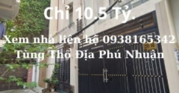 Bán Nhà C4 Lê Văn Sỹ Phú Nhuận 4.5m x 16 Chỉ 10.5 Tỷ.
