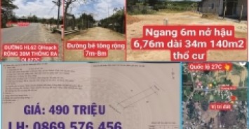 ĐẤT Ở TẠI NHA TRANG KHÁNH HOÀ CẦN BÁN CHỈ 490 TRIỆU