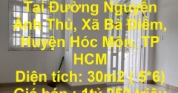 CHÍNH CHỦ CẦN BÁN GẤP Căn Nhà  Vị Trí Tại Huyện Hóc Môn , TP HCM