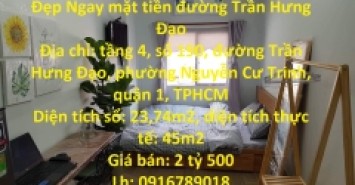 CHÍNH CHỦ CẦN BÁN NHANH Căn Hộ Đẹp Ngay mặt tiền đường Trần Hưng Đạo