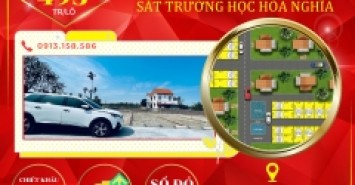 Chỉ 495tr/lô đất đô thị trung tâm Quận Dương Kinh gần chợ,trường học, vinhomes Hòa Nghĩa đã bao gồm chi phí sang tên.