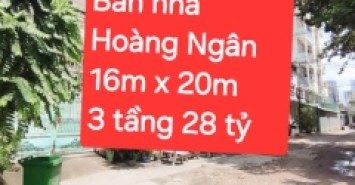 Bán nhà xe container 320m2 Hoàng Ngân phường 16 quận 8 giá chỉ 26,5  tỷ