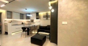 Cho thuê căn hộ 2pn thiết kế hiện đại Gold Coast Nha Trang nội thất mới đẹp giá 35 triệu