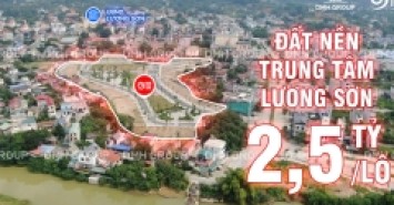 Bán căn 2 mặt tiền, 92m2 gần công viên, trung tâm hành chính Lương Sơn.